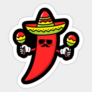 Cinco de Mayo Mexican Sombrero Sticker